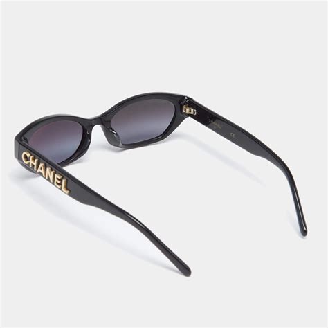 chanel black rectangle name logo sunglasses a71280|Rectangle Sunglasses .